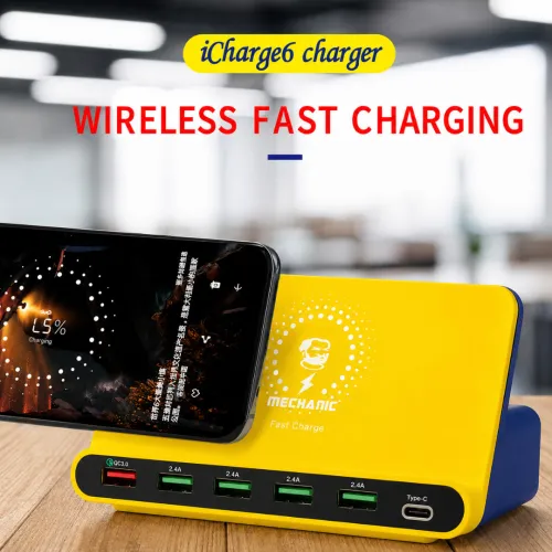Mechanic iCharge 6 USB Smart Fast Charger NFC | Chargeur rapide 6 USB