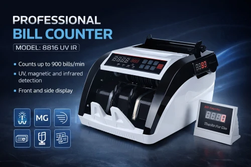 Bill Counter Model 8816 UV IR | Compteuse de billets modèle 8816 UV IR