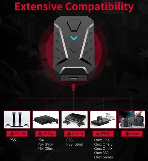 MIX MASTER 7-in-1 Keyboard & Mouse Gaming Combo - For PS4/PS5/Xbox/Switch