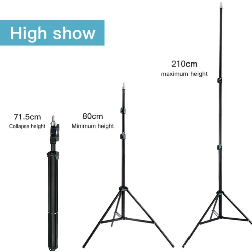 RGB LED Ring Light MJ18/MJ26/MJ33 45cm/26cm/35cm with Phone Clip + MT-75 Tripod Stand