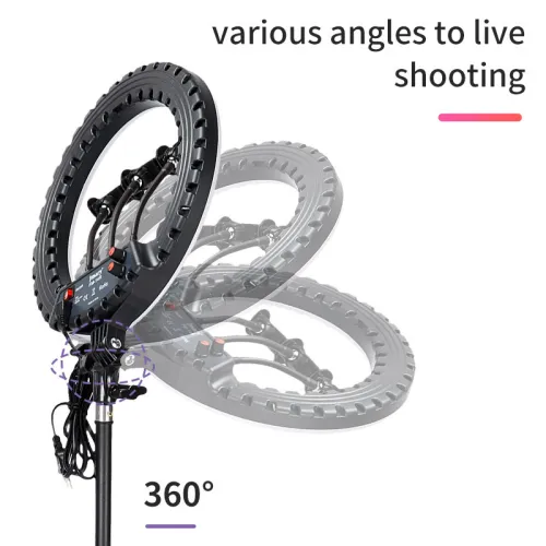 JMARY FM-14R Ring Light + MT-75 Tripod Stand | RING LIGHT SELFIE FM-14R AVEC SUPPORT JMARY