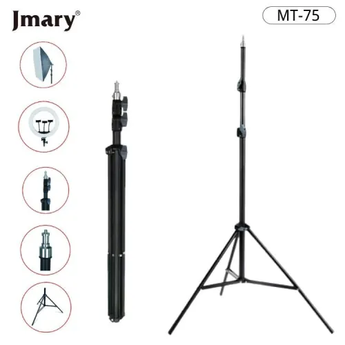 RGB LED Ring Light MJ18/MJ26/MJ33 45cm/26cm/35cm with Phone Clip + MT-75 Tripod Stand