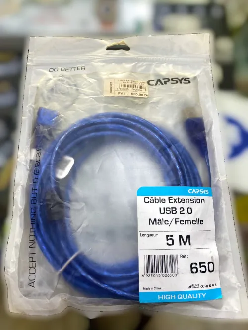USB 2.0 Extension Cables 5M/3M (Male / Female) | Câbles Extension USB 2.0 (Mâle / Femelle) 5M/3M