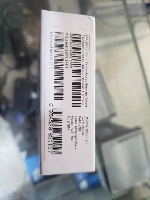 HONOR 200 Smart Smartphone 5G 4Go 256Go noir