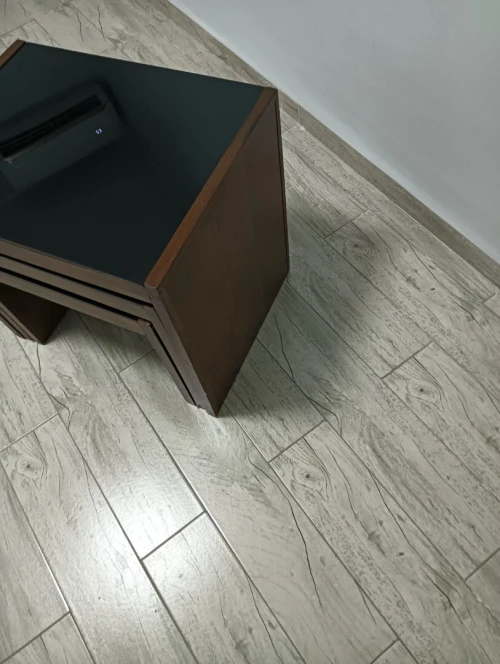TABLE DE SALON ET TROIS TABLES BASSE
