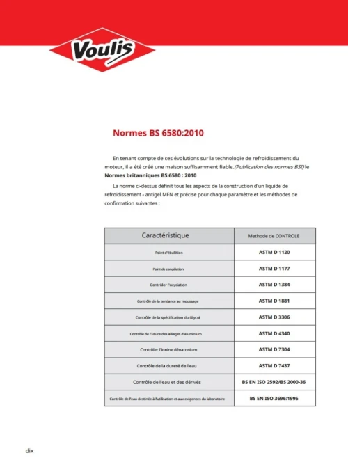 ANTIGEL CONCENTREE MONOETHYLENE GLYCOL VOULIS