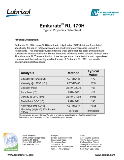 EMKARATE RL 170  DISPONIBLE EQUIVALENT