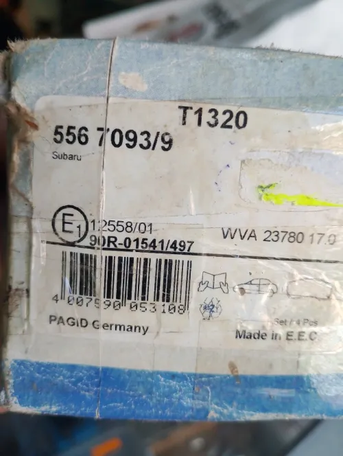 Plaquette de frein subaru