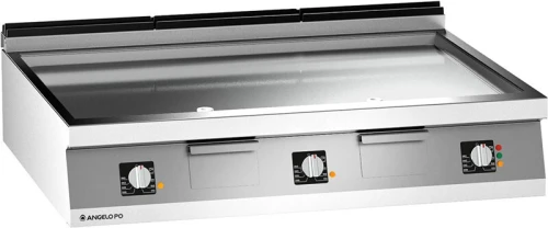 ÉLÉMENT GRILLADE (PLANCHA) GAZ PLAQUE EN BIMÉTAL Avec SOUBASSEMENT Réfrigéré (+) de 40 KG 