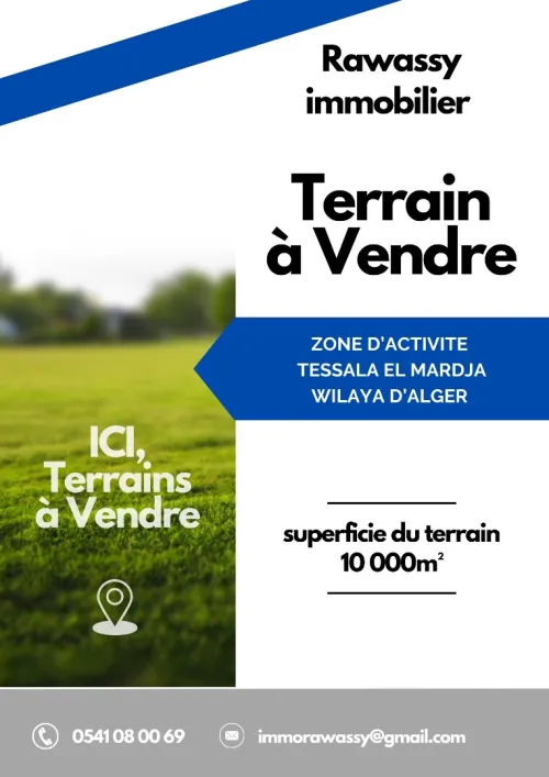 Vente Terrain Alger Tessala el merdja