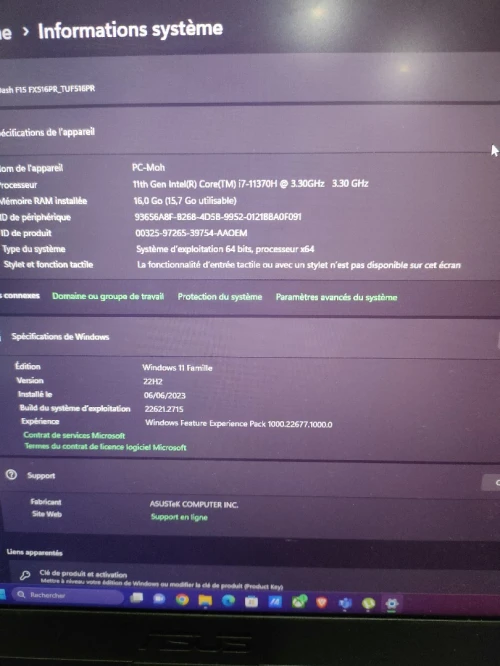 Asus Tuf Dash F15