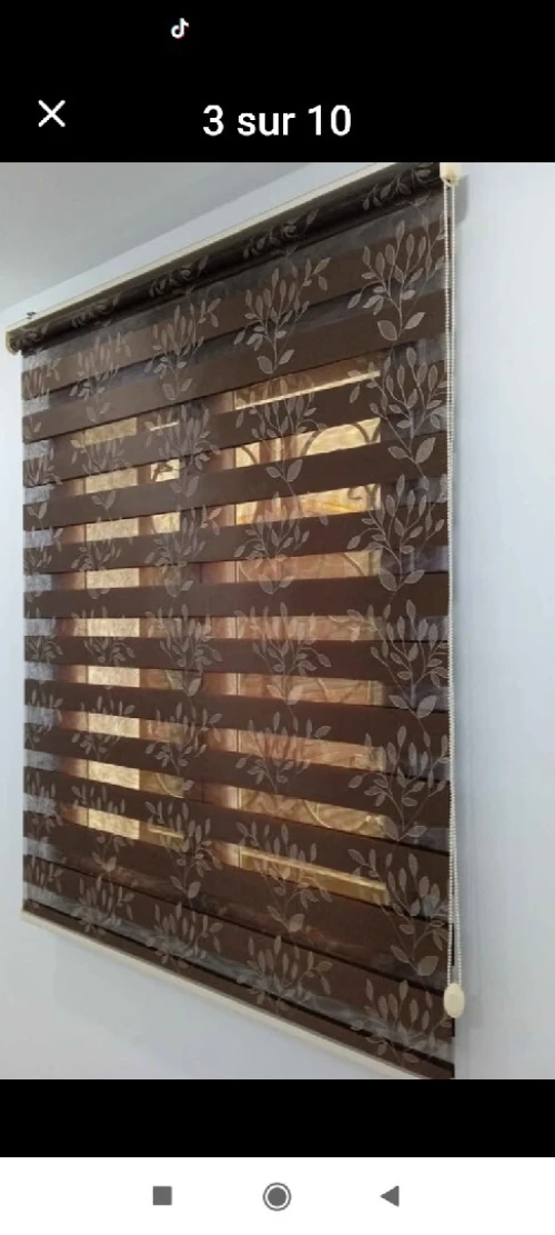 Rideaux zebra jour et nuit pour chambre cuisine balcon séparation entre cuisine et salon vitrine magasin de coiffure famme