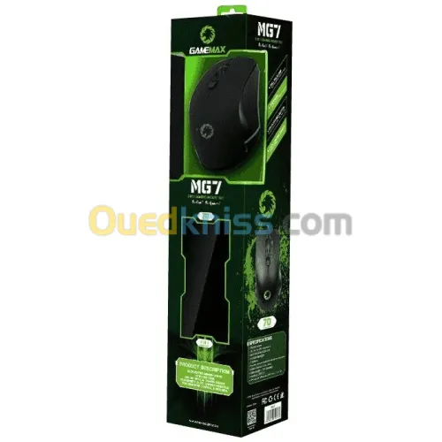 SOURIS + TAPIS SOURIS GAMING GAMEMAX MG7 