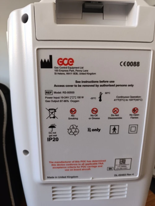 Concentrateur d'oxygène mobile 2L/min