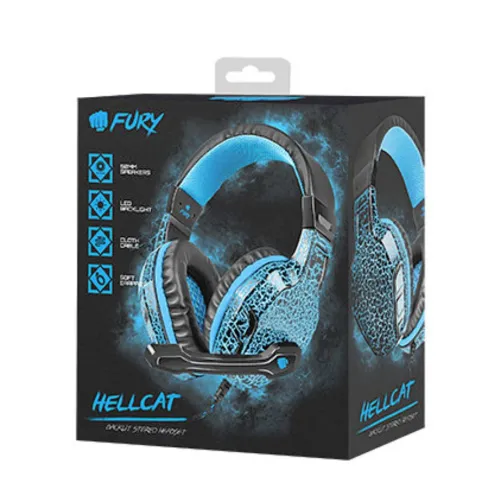 CASQUE GAMER RGB FURY HELLCAT AVEC FIL