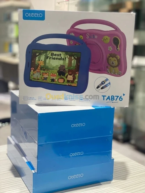 Tablette OTEETO Tab 76 kids QUAD CORE 2.0GHZ RAM 6G- 256GB 7" IPS LCD 1024*600 PIXEL Android 15 5G