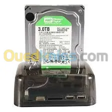 STATION D ACCUEIL USB 2.0 2.5" 3.5" 2 HDD IDE/STA + SD USB3.0 S8