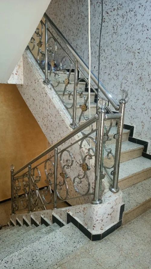 rampe d'escalier en inox
