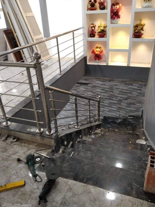 rampe d'escalier en inox