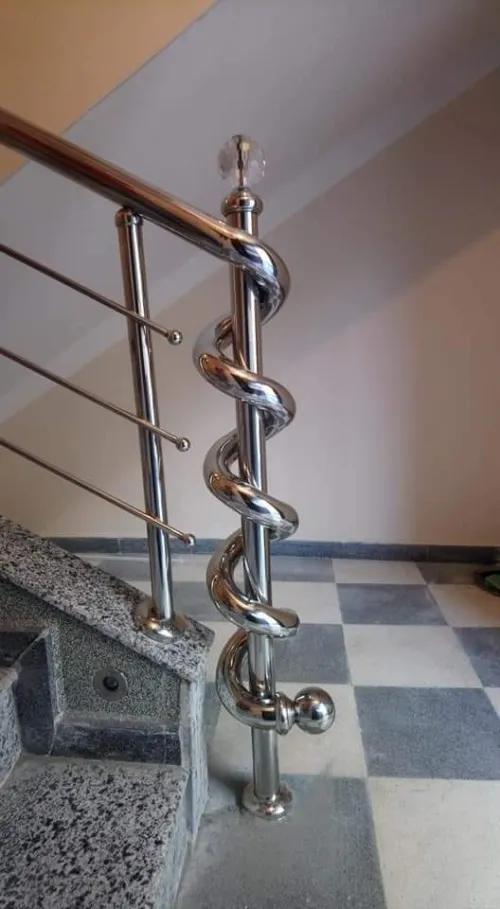 rampe d'escalier en inox