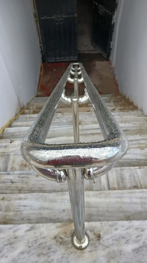 rampe d'escalier en inox