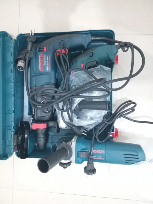 Marteau-piqueur électrique Bosch 3600W GWS24-230h + meuleuse d'angle Bosch 220_230V ,115mm + marteau perforateur hammer drill Bosch 800W + perceuse bosch 710W , 220V , 50hz