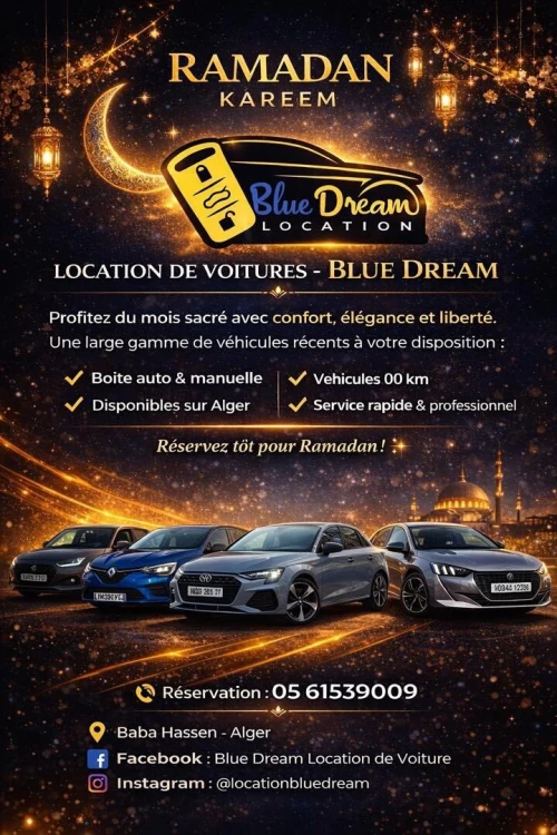 LOCATION DE VOITURE BLUE DREAM
