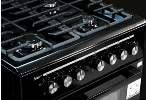 CUISINIERE MAXTOR 4 FEUX NOIR DIAMANT DIGITAL