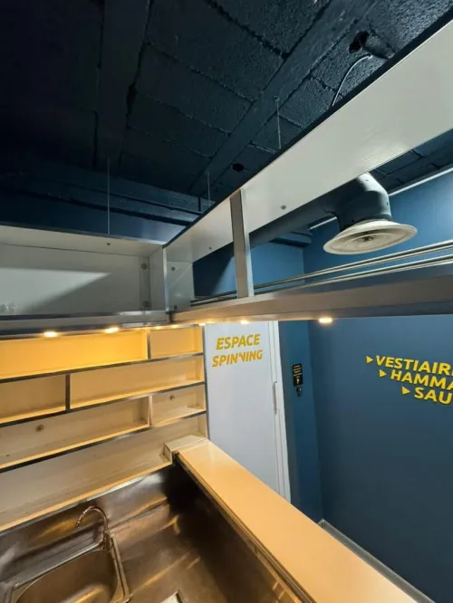 Comptoir de salle de sport