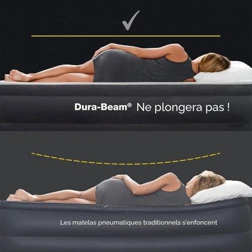 Dura-Beam Matelas Gonflable Technologie Fiber-Tech Intex 64758E , فرشة هوائية حجم كبير لشخصين