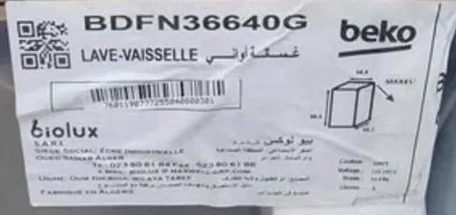Promo Lave-Vaisselle Beko16 Couverts MANHATTEN