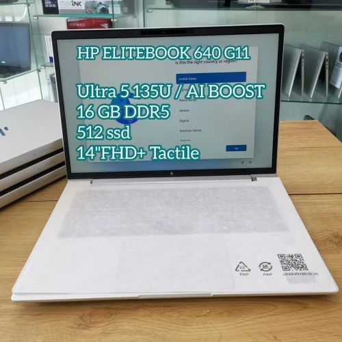 HP EliteBook 640 G11 | Core Ultra 5 135U | 16GB DDR5 | 512GB SSD | 14" Tactile | Neuf