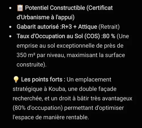 Vente Terrain Alger Kouba