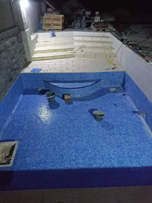 بناء المسابح construction piscine,mosaique margelle piscine robot la Pierre,échelles,Matériels