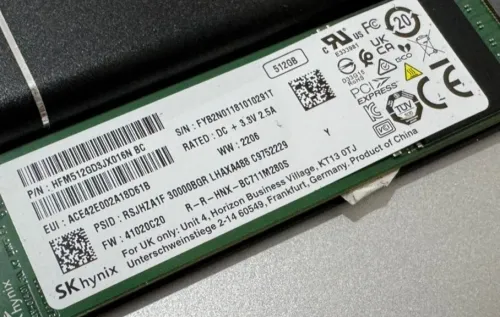 SSD NVMe 512Go SK Hynix BC711 + Boîtier Externe USB-C