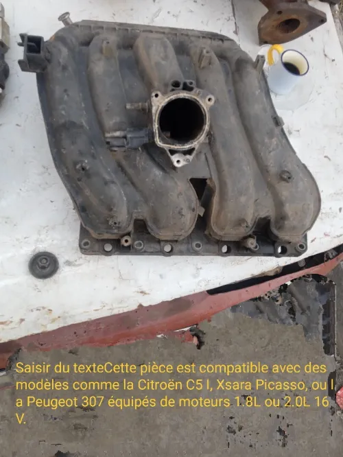 Cette pièce est compatible avec des modèles comme la Citroën C5 I, Xsara Picasso, ou la Peugeot 307 équipés de moteurs 1.8L ou 2.0L 16V.