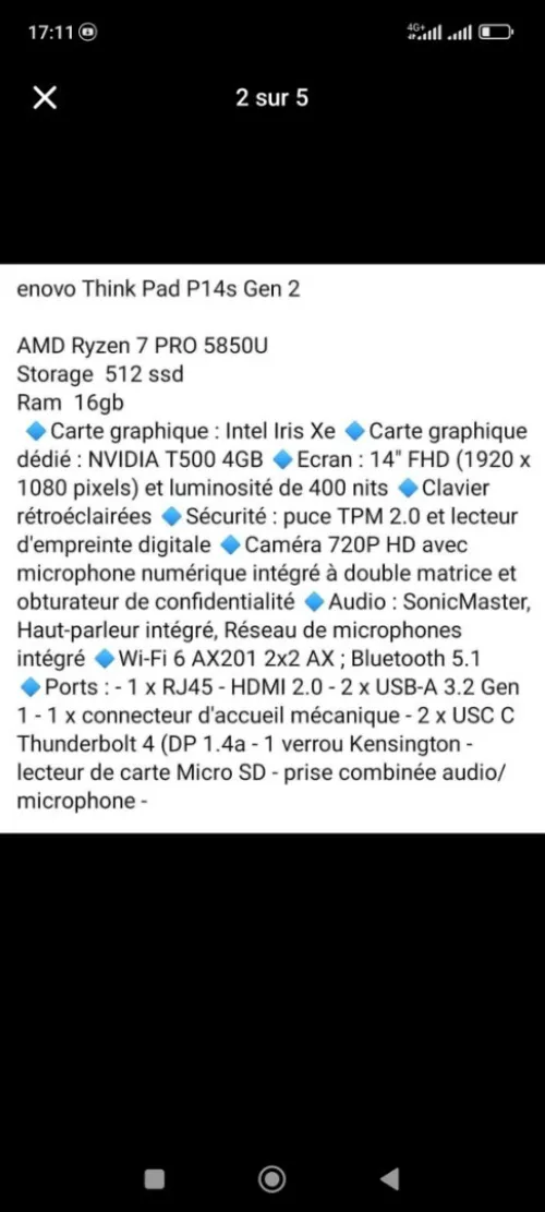 Lenovo thinkpad p14s gen 2 
