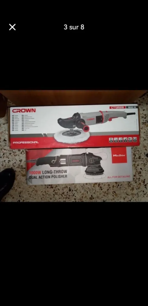 2 Poliseuse ma chine et crown neuf 