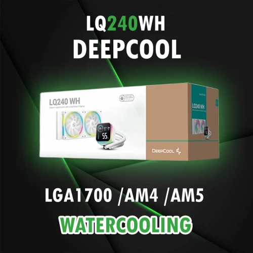 DEEPCOOL LQ240 WH / WATERCOOLING / LGA1700 / AM4 / AM5