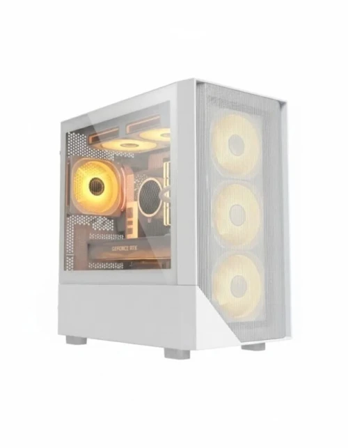 ARES C202 / GAMING CASE / WHITE / 4 FAN ARGB / ATX