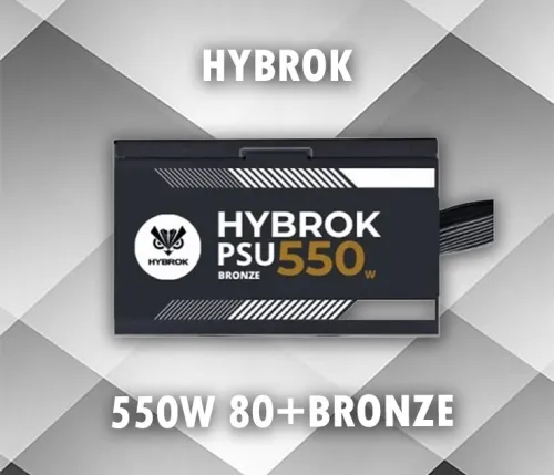 HYBROK / POWER SUPPLY / PSU / 80+ BRONZE / 120mm FAN / 550w