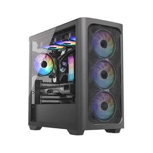 ARES C301 / GAMING CASE / BLACK / 4 FAN ARGB / 