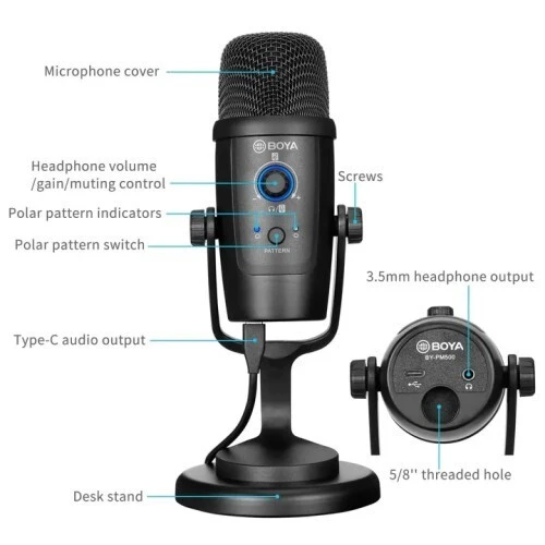 BOYA BY-PM500 / MIC / MICROPHONE / WIRED