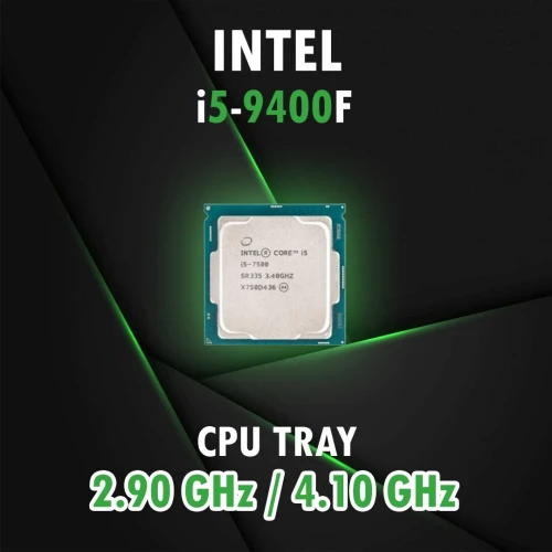 INTEL i5 9400F (2.90 GHz-4.10 GHz) / CPU / TRAY / LGA 1151