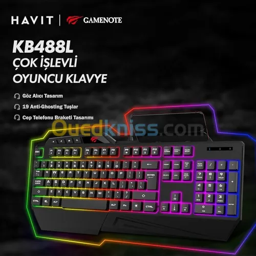 HAVIT GAMENOTE KB488L / GAMING KEYBOARD / WIRED