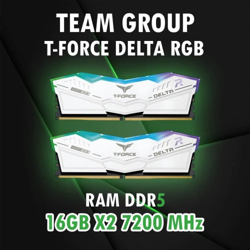TEAM GROUP RAM T-FORCE DELTA RGB / 16GB X2 / 7200MHz / DDR5
