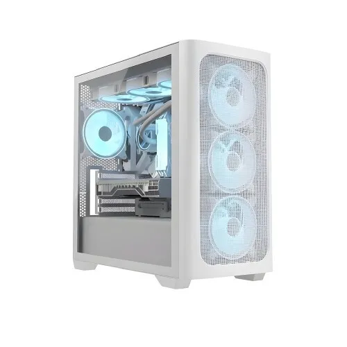 ARES C301 / GAMING CASE / WHITE / 4 FAN ARGB / 