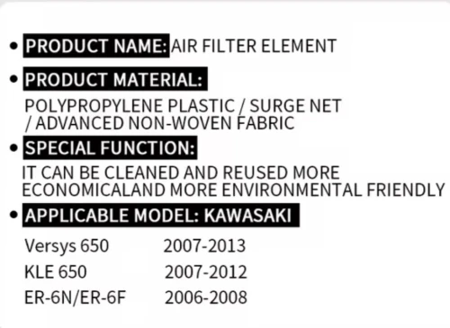 Filtre Aire KAWASAKI 