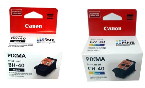 CANON BH-40 NOIR ET CH40 COULEURS - PACK TÊTE D'IMPRESSION ORIGINAL