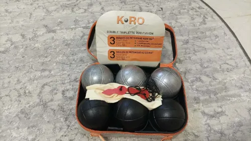 Boules pétanque koro double triplette